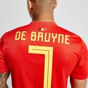 Adidas Belgium 2018 De Bruyne #7 Home Shirt Punainen