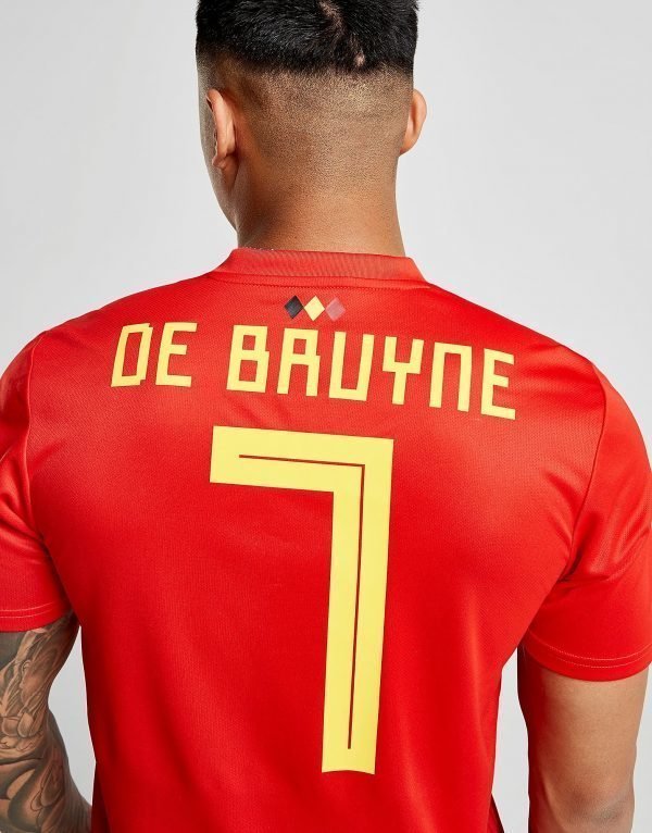 Adidas Belgium 2018 De Bruyne #7 Home Shirt Punainen