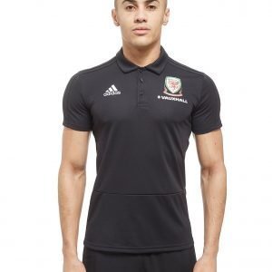 Adidas Fa Wales 2018 Polo Shirt Musta