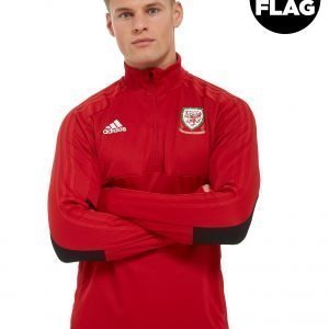 Adidas Fa Wales 2018/19 Half Zip Top Punainen