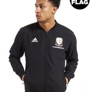 Adidas Fa Wales 2018/19 Presentation Jacket Musta