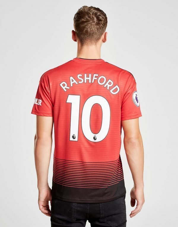 Adidas Manchester United 2018/19 Rashford #10 Home Shirt Punainen