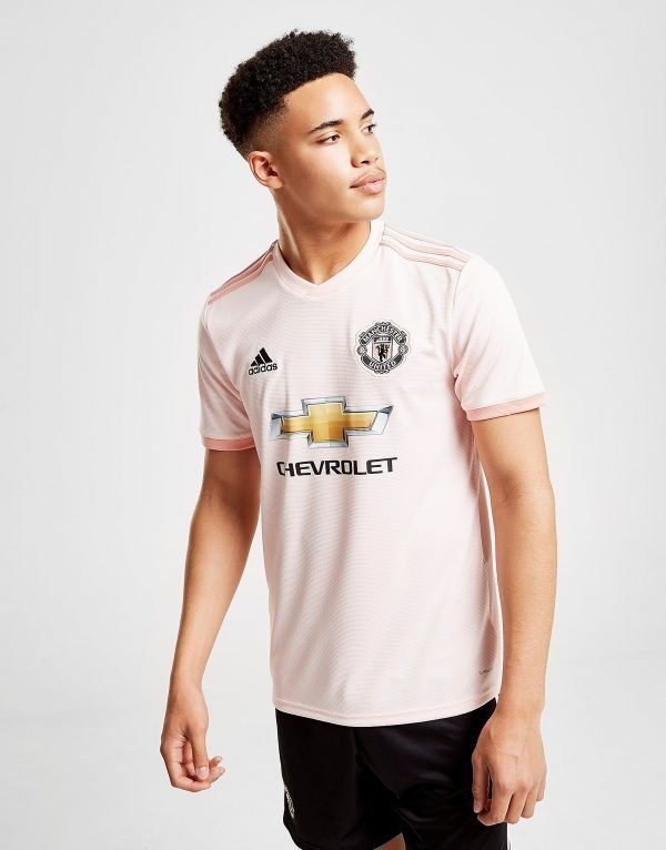 Adidas Manchester United Fc 2018/19 Away Paita Vaaleanpunainen