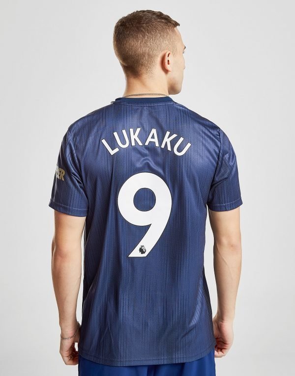Adidas Manchester United Fc 2018/19 Lukaku #9 Third Shirt Sininen