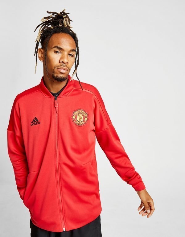 Adidas Manchester United Fc 2018/19 Zone Jacket Punainen