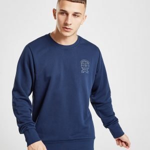 Adidas Manchester United Fc Crew Sweatshirt Laivastonsininen