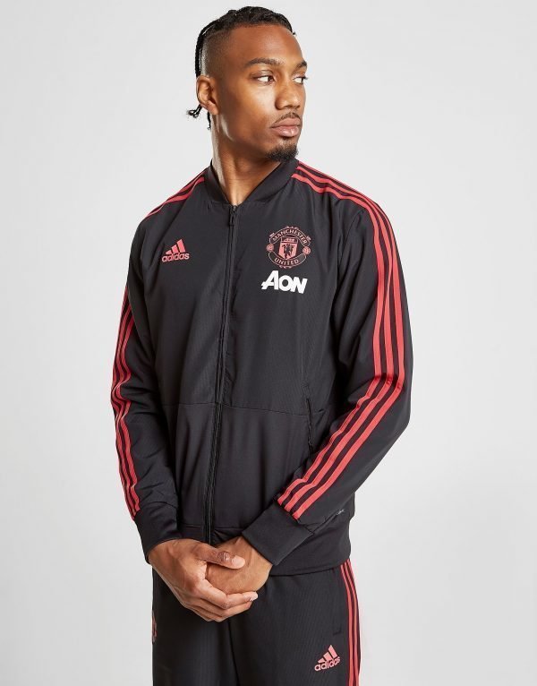 Adidas Manchester United Fc Presentation Jacket Musta