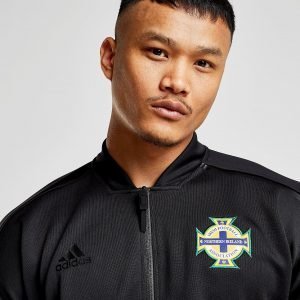 Adidas Northern Ireland 2018/19 Anthem Jacket Musta