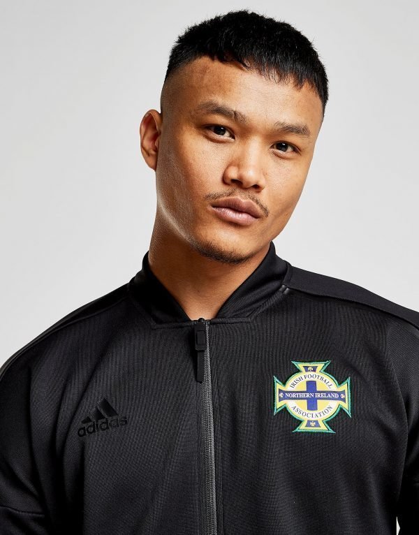 Adidas Northern Ireland 2018/19 Anthem Jacket Musta