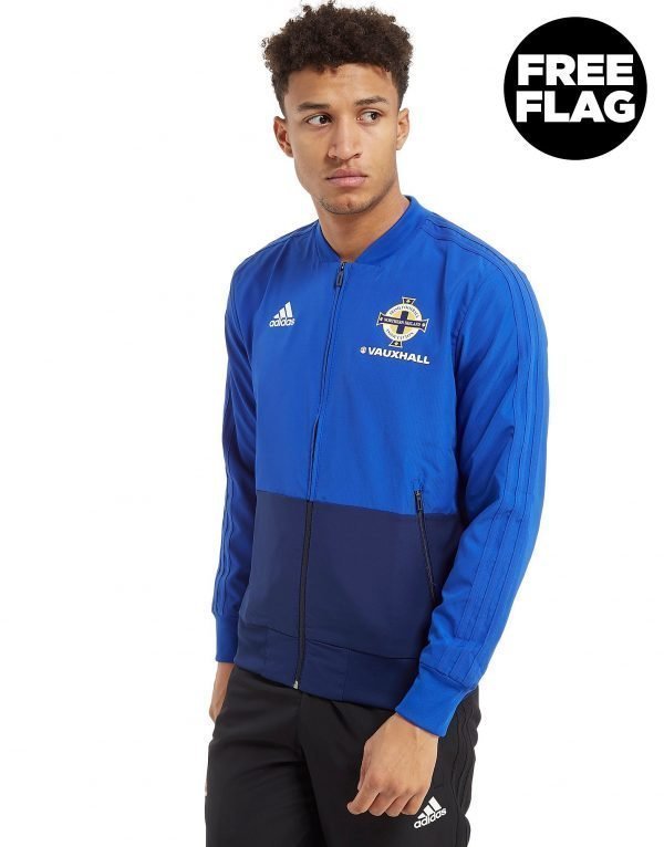 Adidas Northern Ireland 2018/19 Presentation Jacket Sininen