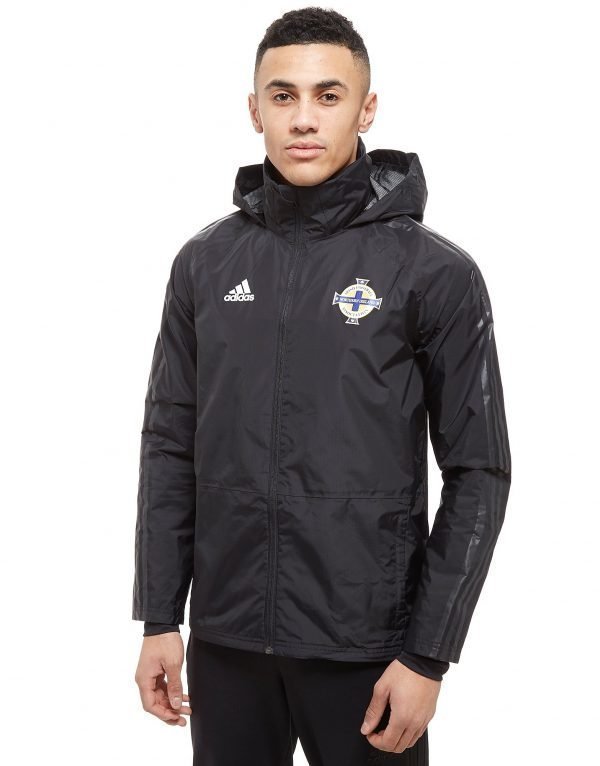 Adidas Northern Ireland 2018/19 Storm Jacket Musta