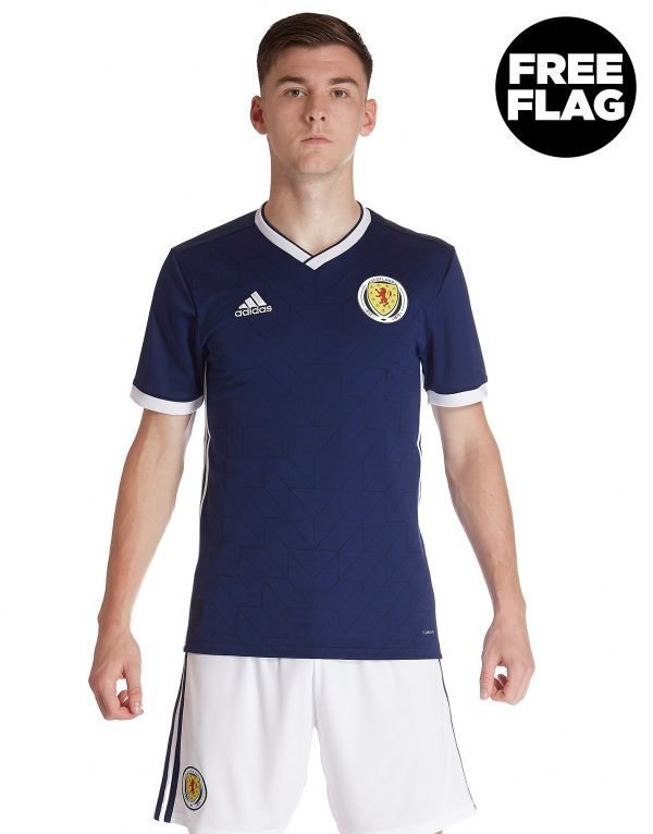 Adidas Scotland 2018/19 Home Shirt Laivastonsininen