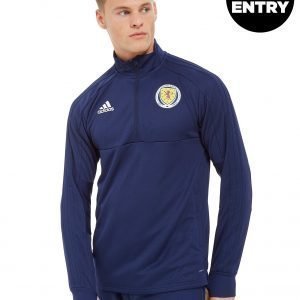 Adidas Scotland Fa 2018/19 Half Zip Top Laivastonsininen