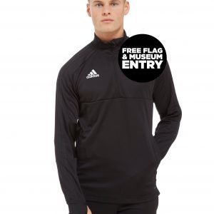 Adidas Scotland Fa 2018/19 Half Zip Top Musta