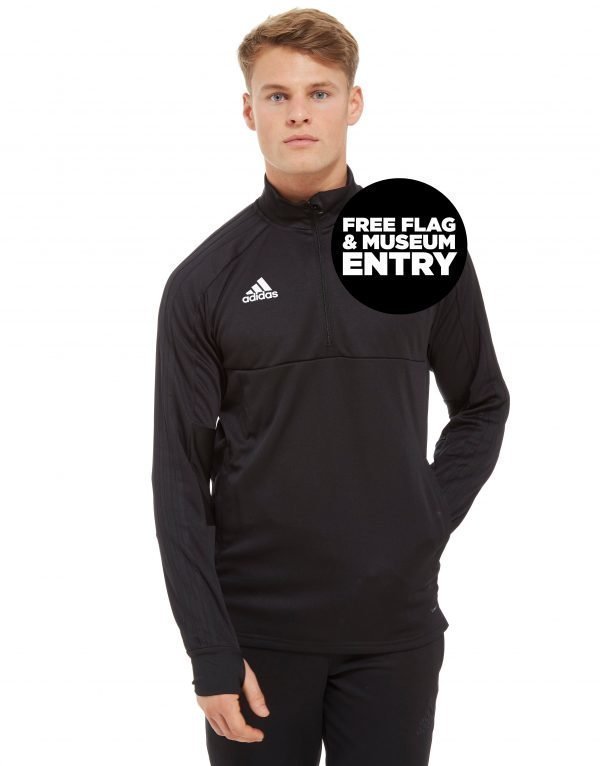 Adidas Scotland Fa 2018/19 Half Zip Top Musta