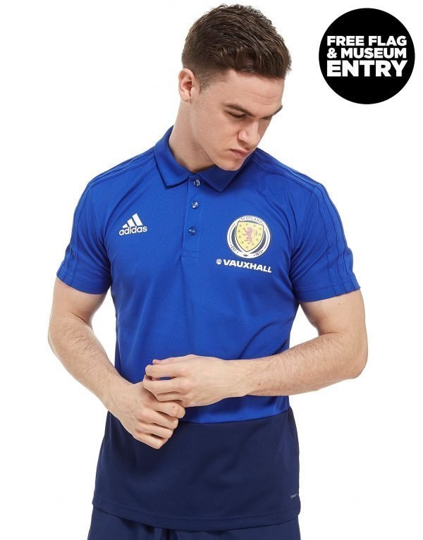 Adidas Scotland Fa 2018/19 Polo Shirt Sininen