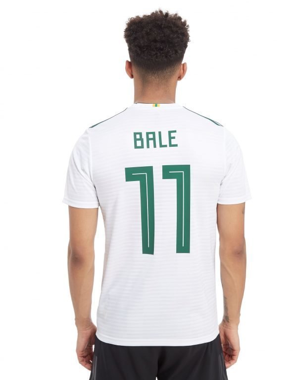 Adidas Wales 2018 Away Bale #11 Shirt Valkoinen