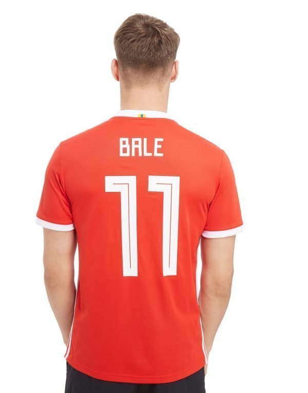 Adidas Wales 2018 Home #11 Bale Shirt Punainen