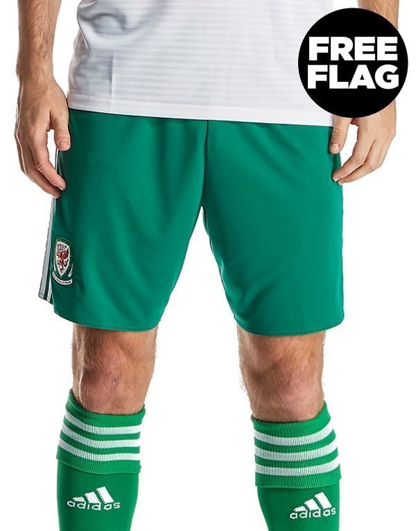 Adidas Wales 2018/19 Away Shorts Vihreä