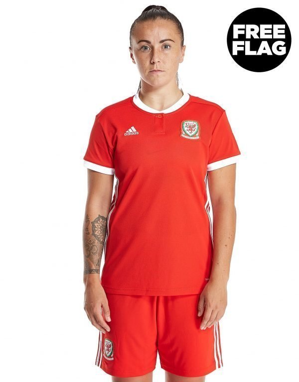 Adidas Wales 2018/19 Home Shirt Women's Punainen