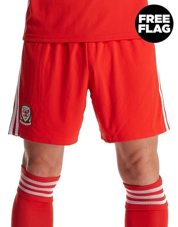 Adidas Wales 2018/19 Home Shorts Punainen
