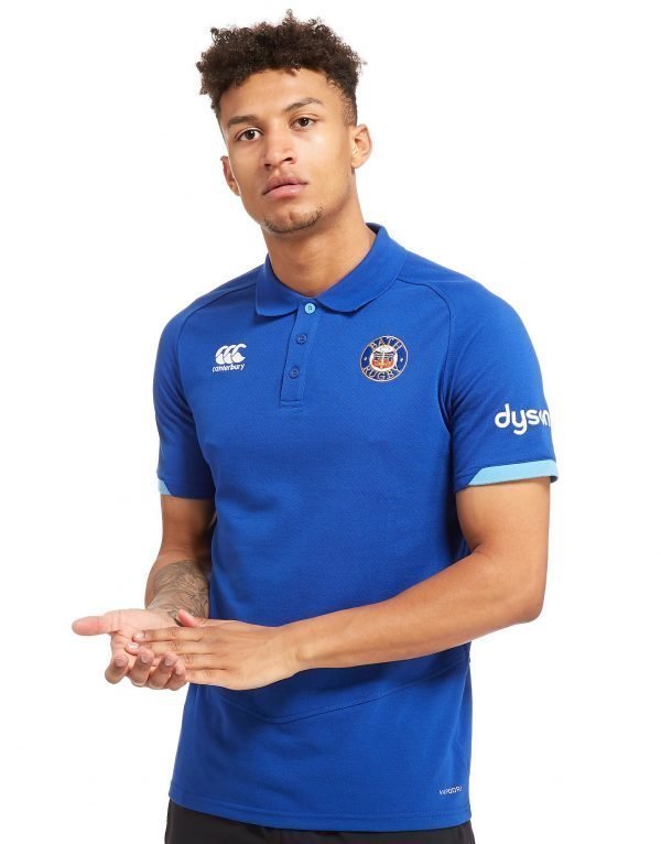 Canterbury Bath Rugby Club Polo Shirt Sininen