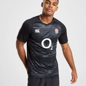 Canterbury England Rfu Graphic Short Sleeve Paita Musta