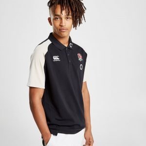 Canterbury England Rfu Performance Polo Paita Musta