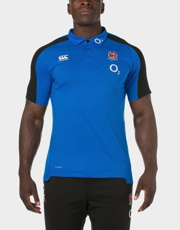 Canterbury England Rfu Performance Polo Paita Sininen