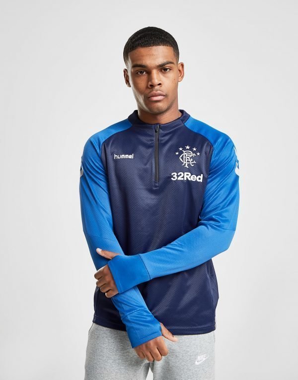 Hummel Rangers Fc 1/2 Zip Treenipaita Laivastonsininen