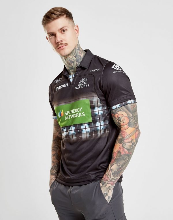 Macron Glasgow Warriors 2018/19 Home Shirt Musta