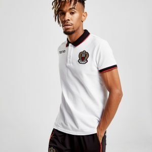 Macron Ogc Nice 2018/19 Polo Shirt Valkoinen