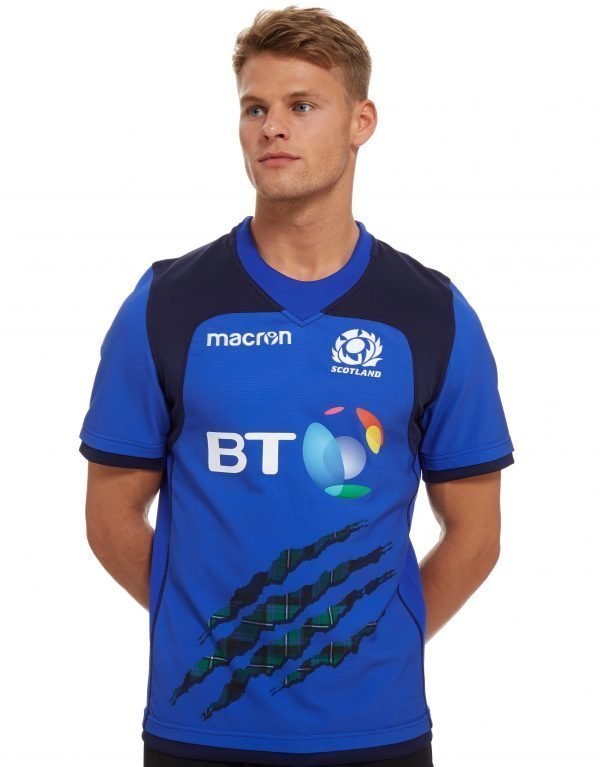 Macron Scotland Rugby 2017 / 18 Training Shirt Sininen