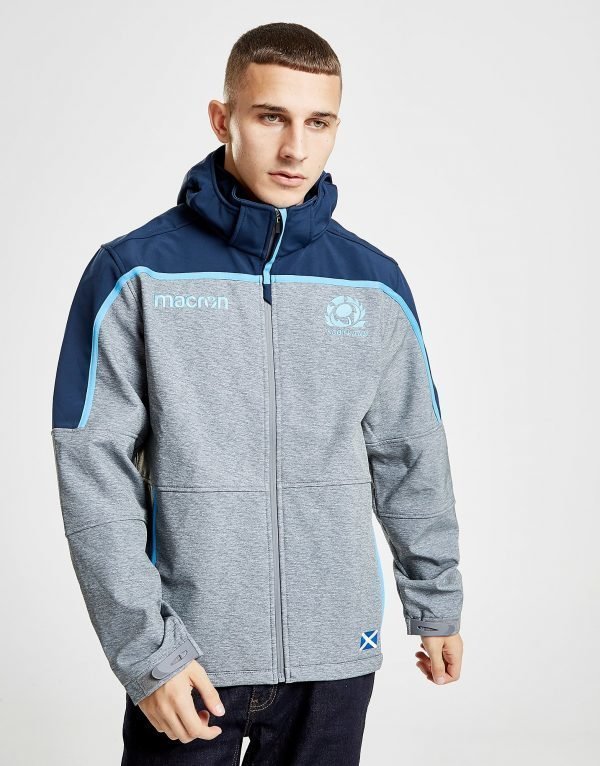 Macron Scotland Rugby Union Softshell Takki Harmaa