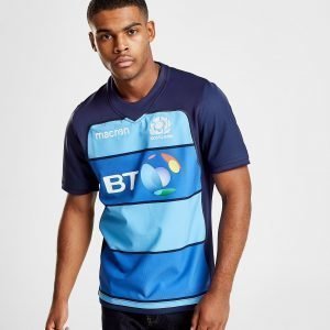 Macron Scotland Rugby Union Training Shirt Laivastonsininen
