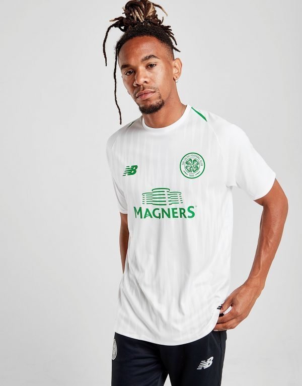New Balance Celtic Fc 2018/19 Pre Match Shirt Valkoinen