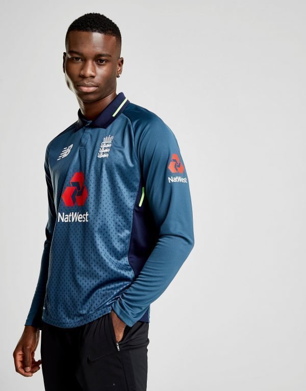 New Balance Ecb Odi Long Sleeve Shirt Sininen