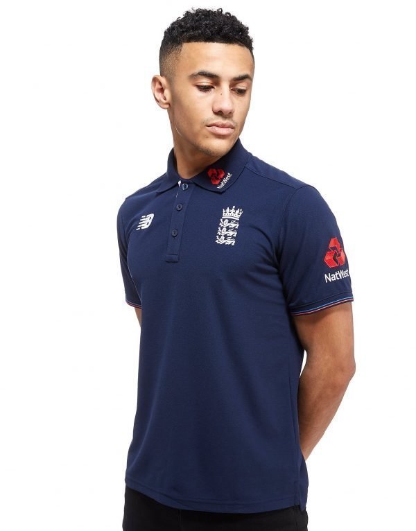 New Balance Ecb Polo Shirt Laivastonsininen