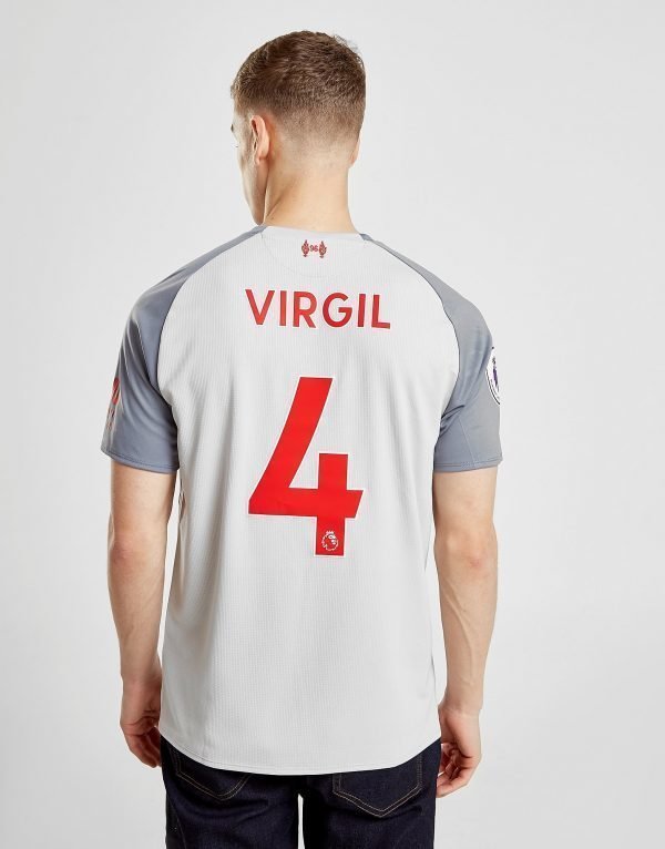 New Balance Liverpool Fc 2018/19 Virgil #4 Third Shirt Harmaa