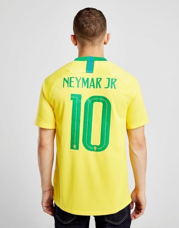 Nike Brazil 2018/19 Neymar #10 Home Shirt Keltainen