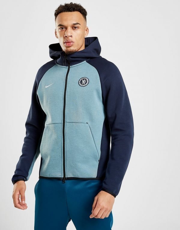 Nike Chelsea Fc Tech Hoodie Sininen