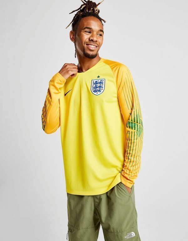 Nike England 2018 Home Goalkeeper Shirt Keltainen