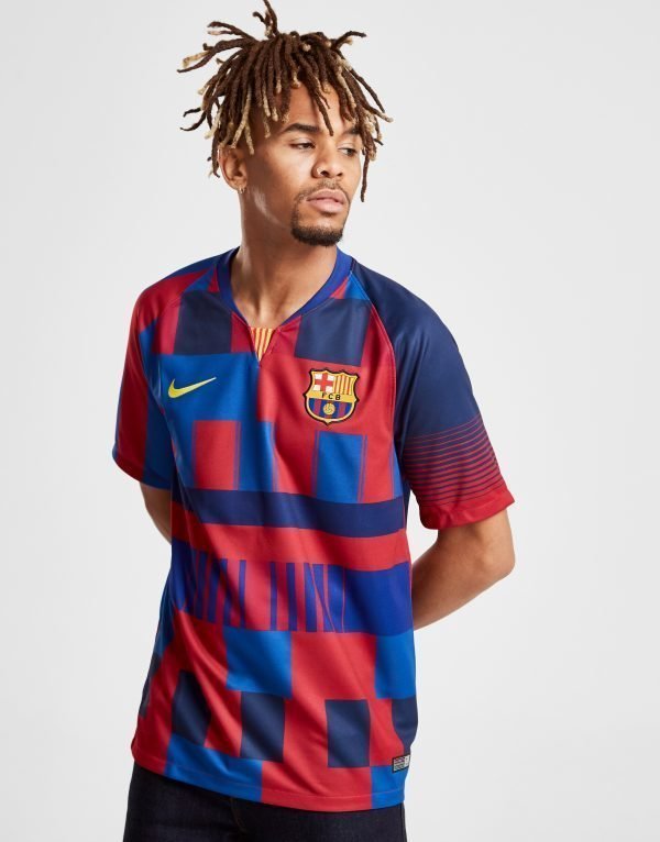 Nike Fc Barcelona 20th Anniversary Shirt Sininen