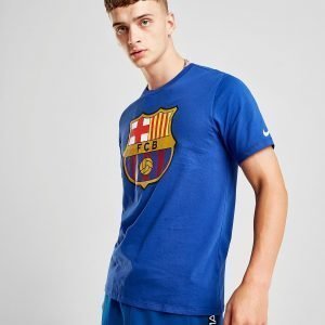 Nike Fc Barcelona Crest T-Shirt Sininen