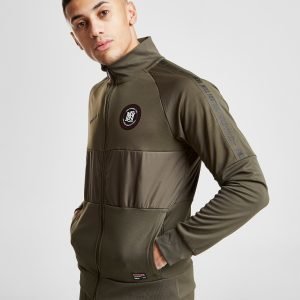 Nike Fc Panel Tape Track Top Khaki