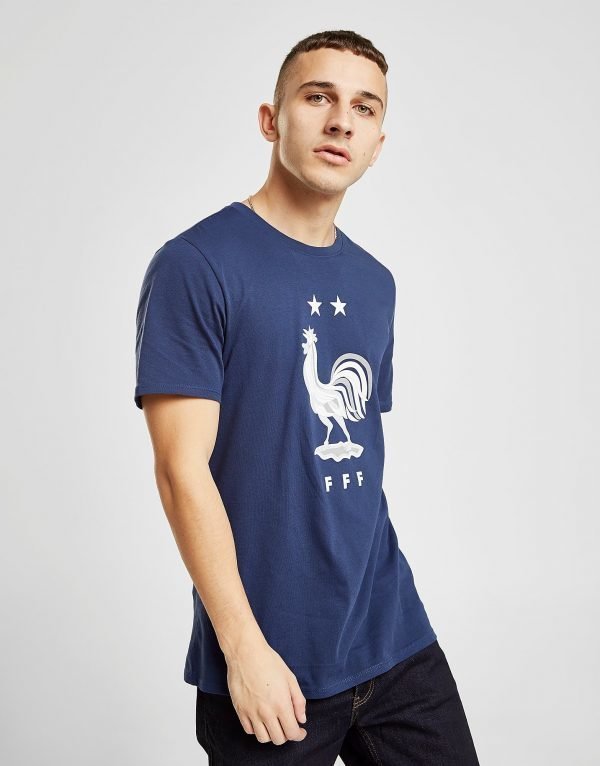 Nike France 2-Star Short Sleeve T-Shirt Sininen