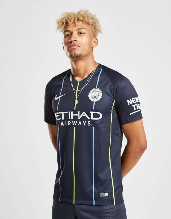 Nike Manchester City Fc 2018/19 Away Shirt Laivastonsininen