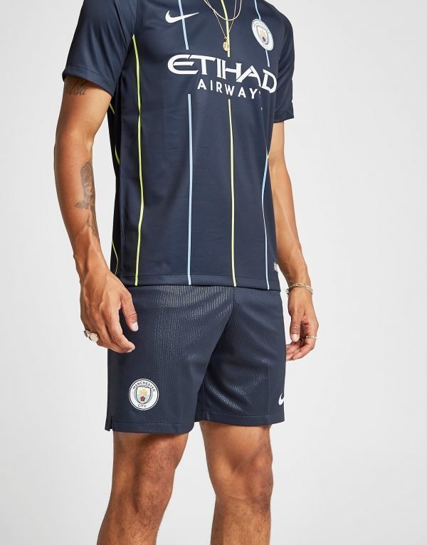 Nike Manchester City Fc 2018/19 Away Shorts Laivastonsininen