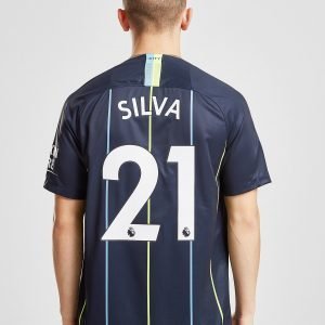 Nike Manchester City Fc 2018/19 Silva #21 Away Shirt Laivastonsininen