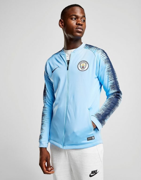Nike Manchester City Fc Anthem Jacket Sininen